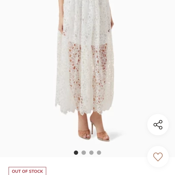 Maje White Floral Lace A-Line Skirt - Picture 8 of 8